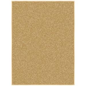 Basics Collection Non-Slip Rubberback Modern Solid Design 2x3 Indoor Area Rug/Entryway Mat, 2 ft. 3 in. x 3 ft., Beige