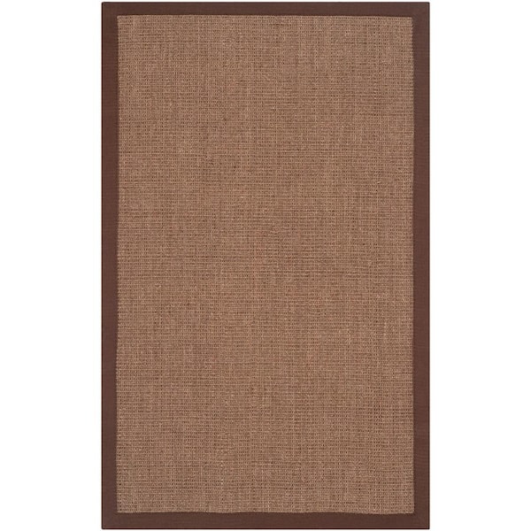 SAFAVIEH Natural Fiber Brown 3 ft. x 4 ft. Border Area Rug