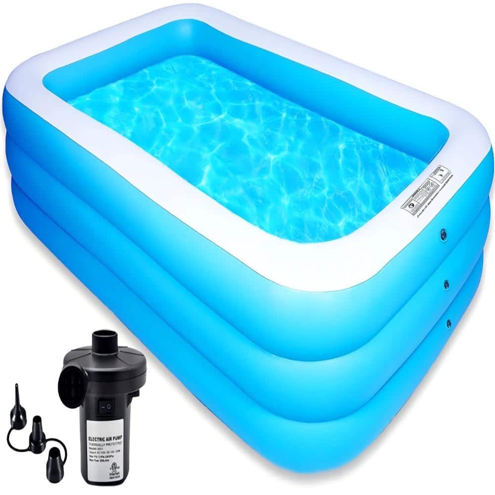 Inflatable Swimming Pool with Pump Kid Adult Size,Durable Vinyl Material,1 Pack price history on PriceWatchPro