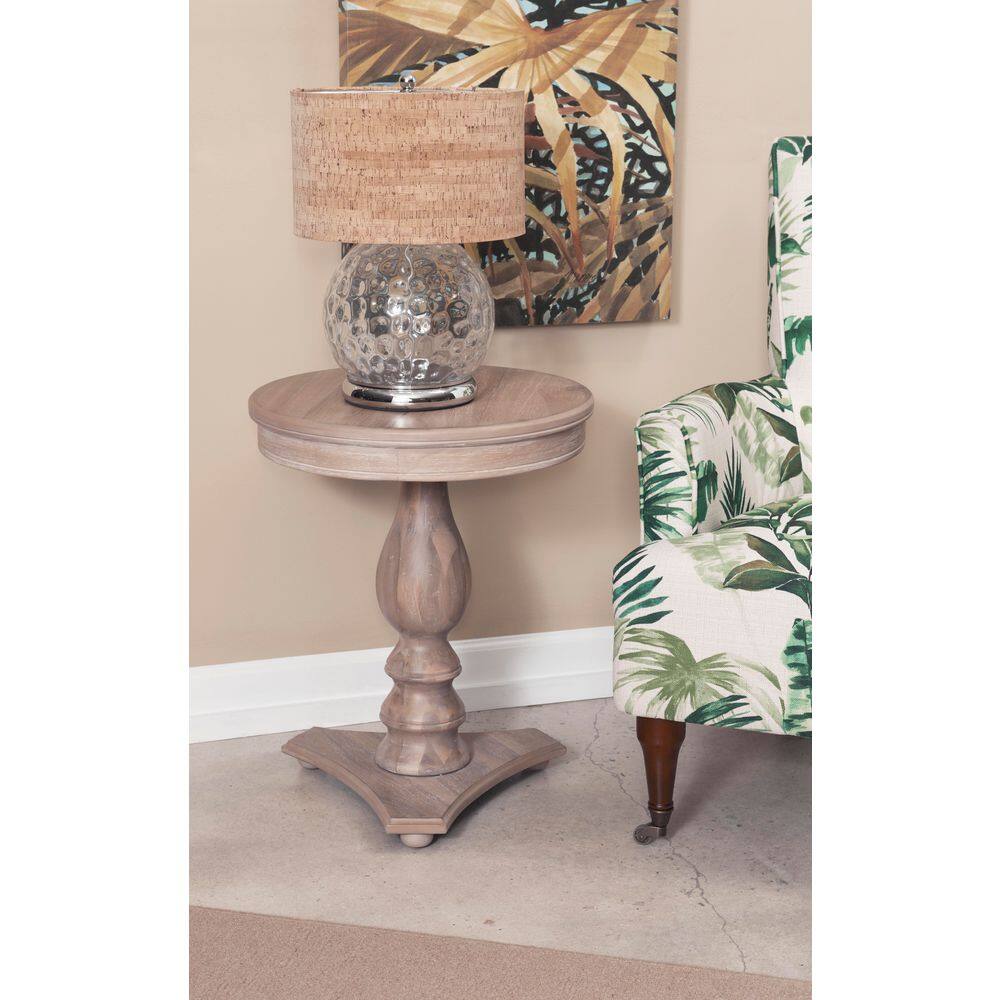 Cati 20 in. Hazelnut Round Wood End Table - thumbnail 8