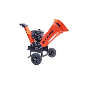 6 in. 14 HP Gas Powered Electric Start Kohler Engine Commercial Chipper Shredder, Extended Axles, Trailer Tow Hitch