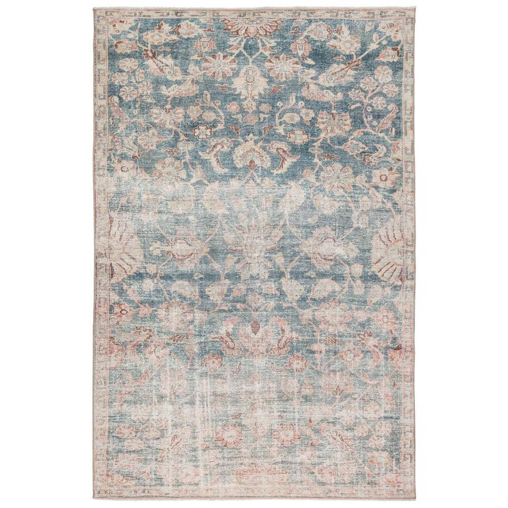 Aiden Dark Teal/Rust 6 ft. x 9 ft. Bohemian Rectangle Area Rug BRG145910 -  The Home Depot
