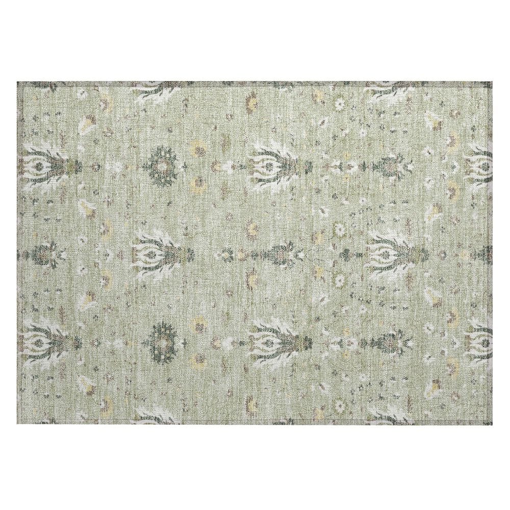 Chantille Machine Washable Indoor/Outdoor Abstract ACN2842 Celery 3 ft. x 4 ft. Area Rug price history on PriceWatchPro