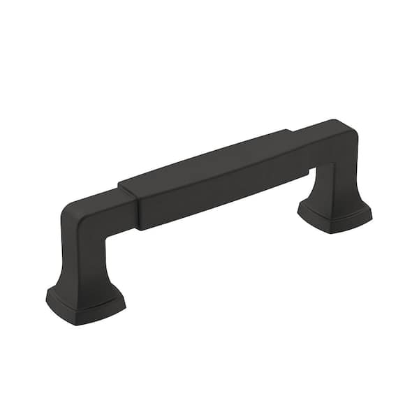 Amerock Stature 3-3/4 in. (96mm) Classic Matte Black Bar Cabinet Pull