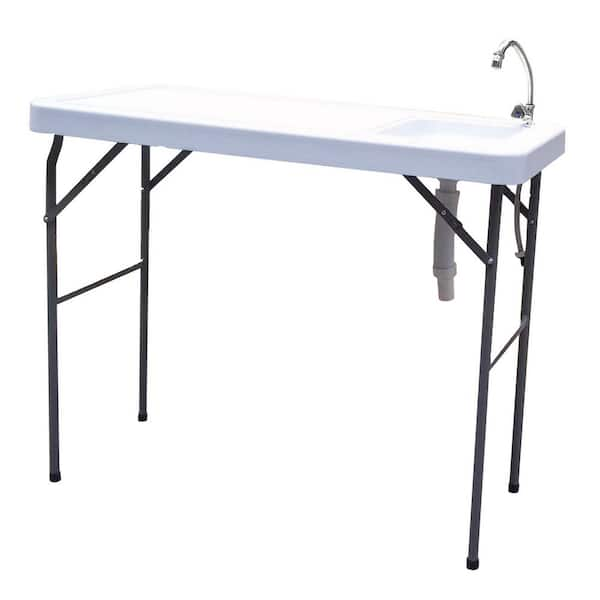 Hotebike Outdoor Game And Fish Cutting Cleaning Table With Sink And 