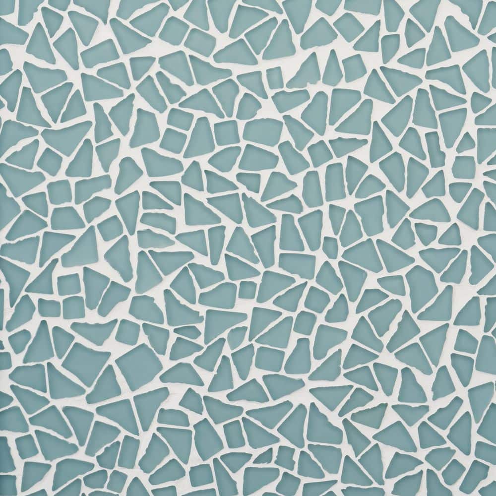 Coralis Atlantic Blue 12 in. x 12 in. Frosted Matte Glass Mosaic Floor and Wall Tile (1 sq. ft./ Each) price history on PriceWatchPro