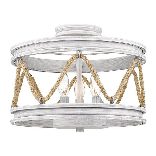 driftwood flush mount light