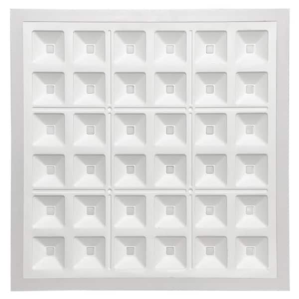 BEYOND LED TECHNOLOGY Designer Troffers Pixel Square Series 2 ft.x 2 ft. 5000 Lumens Integrated LED Flat Panel Light at 40-Watt 4000K (6-Pack)