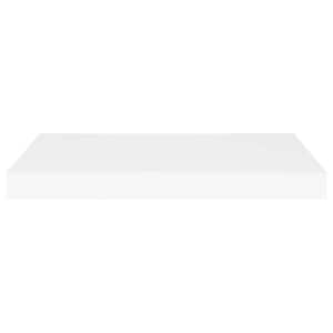 23.6 in. W x 1.5 in. H x 9.3 in. D Wooden Rectangular Floating Wall Shelf Display Shelf in White