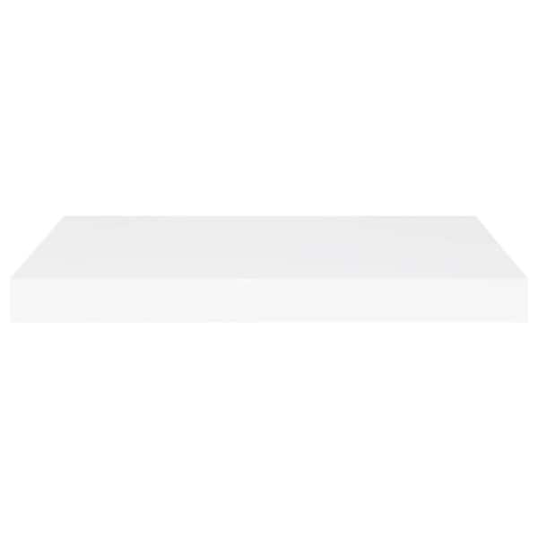 Aoibox 23.6 in. W x 1.5 in. H x 9.3 in. D Wooden Rectangular Floating Wall Shelf Display Shelf in White