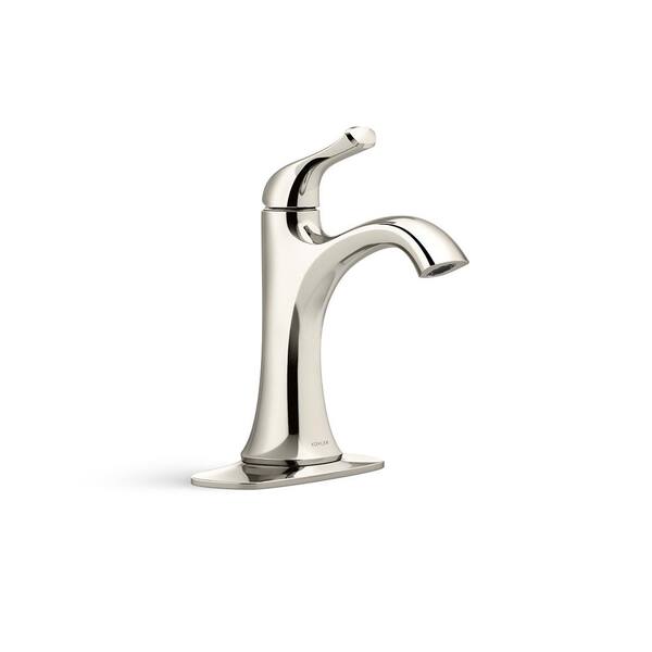 Kohler Sundae Single Handle Single Hole Bathroom Faucet In Vibrant Polished Nickel R28795 4d Sn