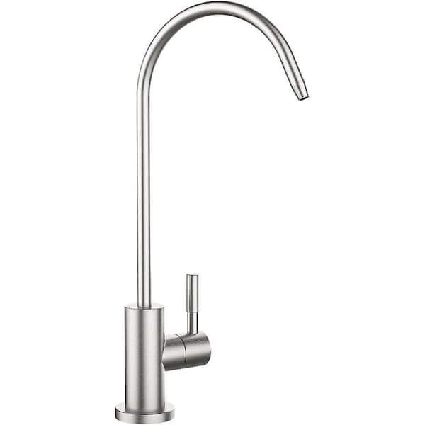 Single Handle Deck Mount Standard Kitchen Faucet Stainless Steel Water Filter Faucet in Brushed Nickel