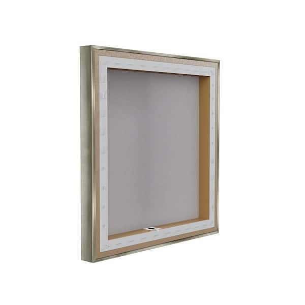 Stupell Industries I Love You Repeated by SD Graphics Studio Gray Floater Frame Typography Graphic Art Print 18 in. x 18 in.