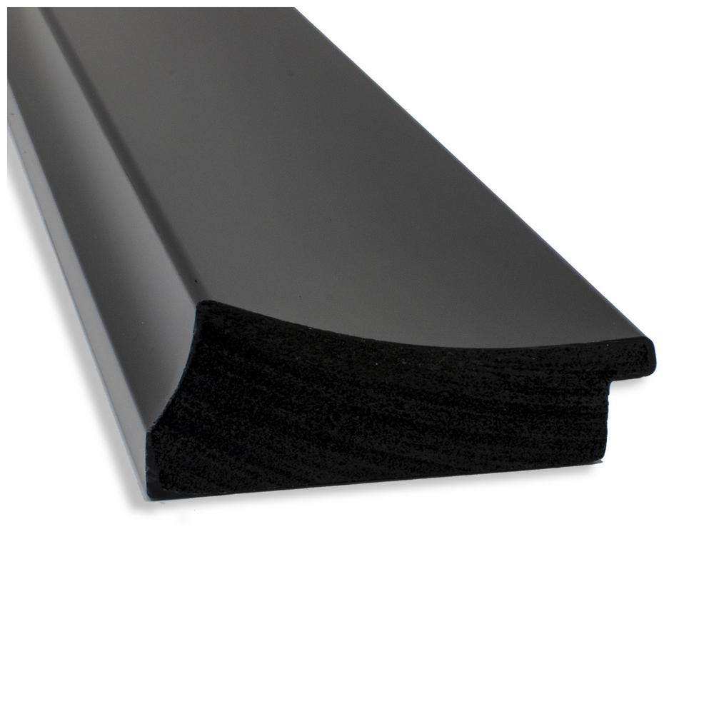 Grand Black Narrow Framed Rectangular Wall Mirror