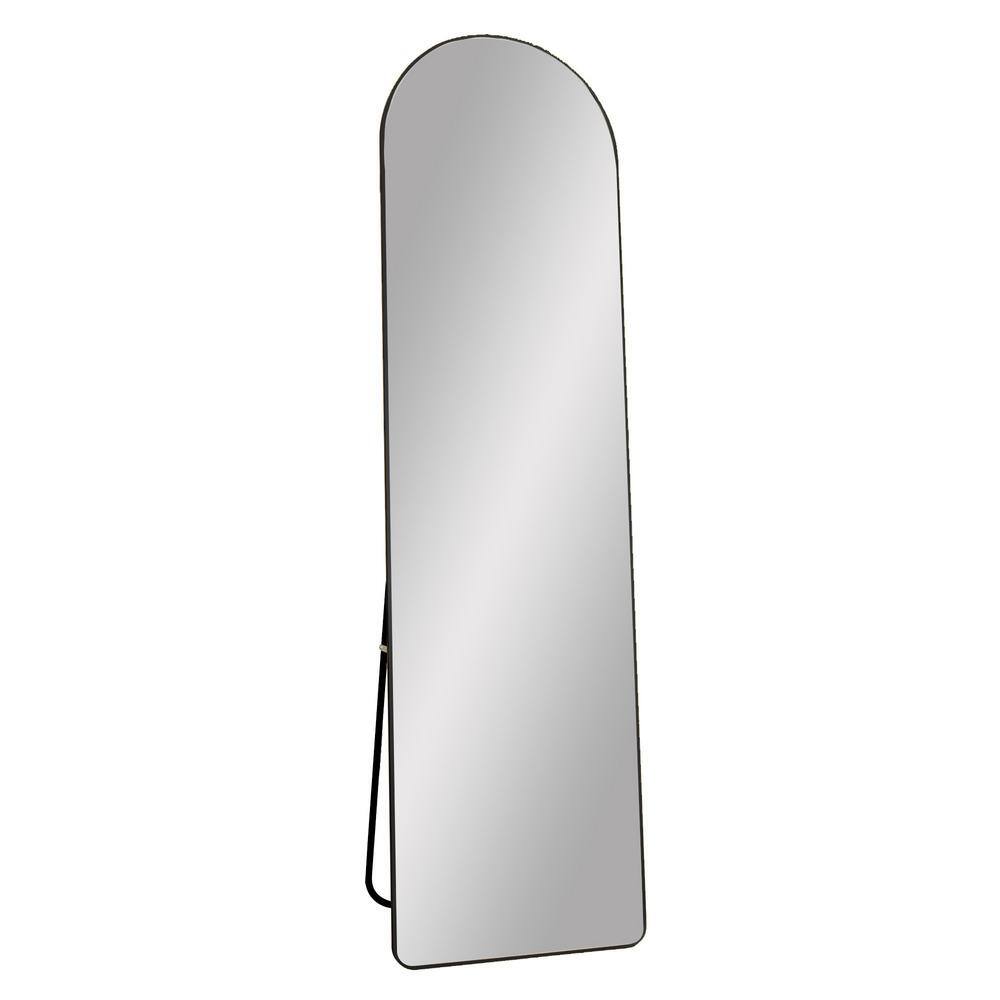 16.5 in. W x 59.8 in. H Arched Metal Framed Wall Bathroom Vanity Mirror, Fu