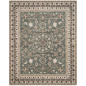 Bella Gray/Taupe 6 ft. x 9 ft. Border Area Rug