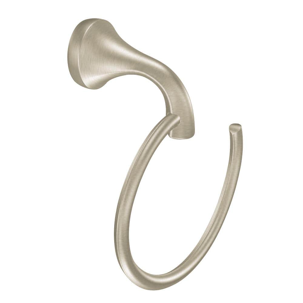 Brushed Nickel 3-Piece Bathroom Hardware Set with 24" Towel Bar