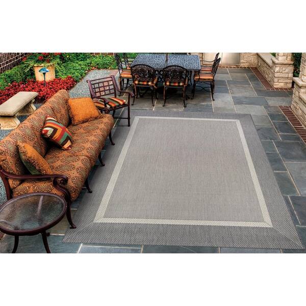 Couristan Recife Stria Texture Champagne Grey 4 Ft X 5 Indoor Outdoor Area Rug 55263312039055t The Home Depot Indoor Outdoor Area Rug, 4 X 5 Outdoor Rug