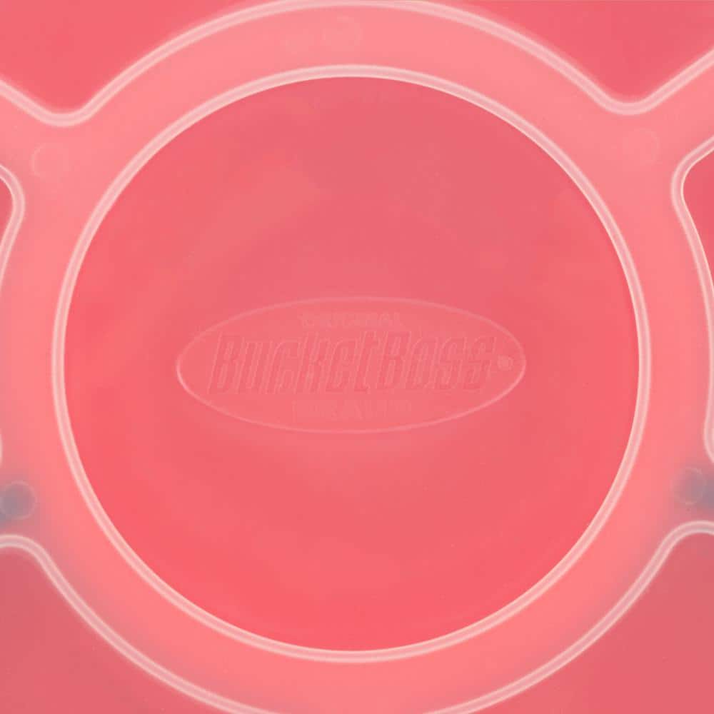 Bucket Boss Red Plastic 6-Compartment Bucket Seat Organizer