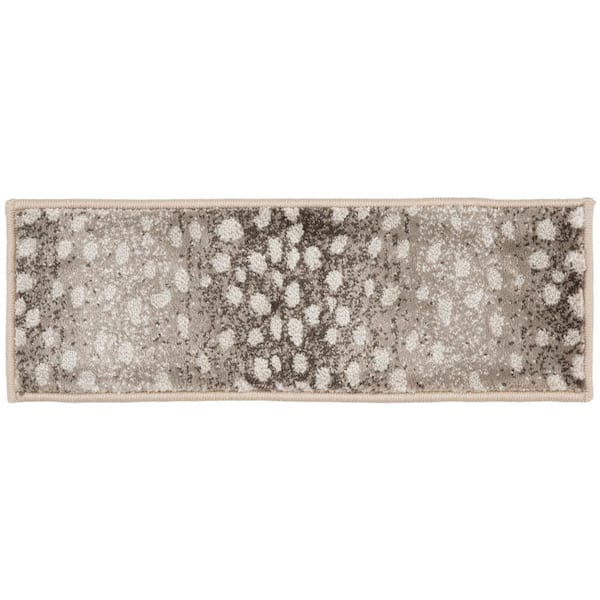 Stratford Iridessa Greige/Whitecap 9 in. x 33 in. Stair Tread Cover