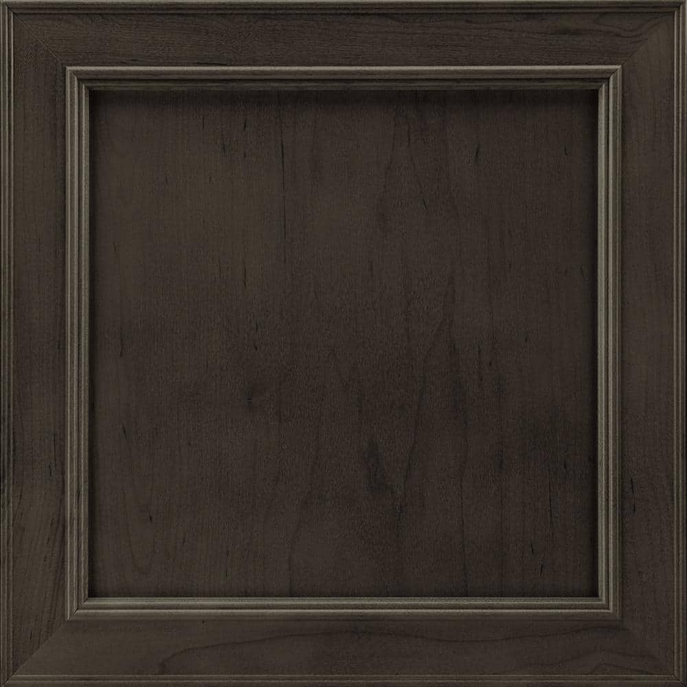 American Woodmark Reading 14 9/16 x 14 1/2 in. Cabinet Door Sample in Slate, Grey 97343