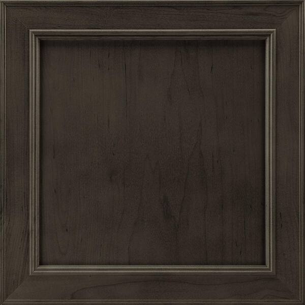 American Woodmark Brookland 14 9/16-in. W x 14 1/2-in. D x 3/4-in. H Cabinet Door Sample in Maple Slate