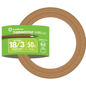 Coleman Cable 553080407 Thermostat Wire Cl2 Solid Bare Copper 18/8 200 Foot for sale online 