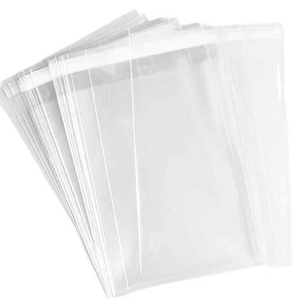 "150-Piece 5.5 x 7.5 Clear Cellophane Cello Bags Thick Plastic Sleeves Fit 5"" x 7"" Cards Photos A6 A7 Envelopes 1.5-Mil" price history on PriceWatchPro