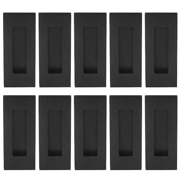 INOX FHIX 4-11/16 in. L Graphite Black Stainless Steel Rectangular Flush Cup Pull (10-Pack)