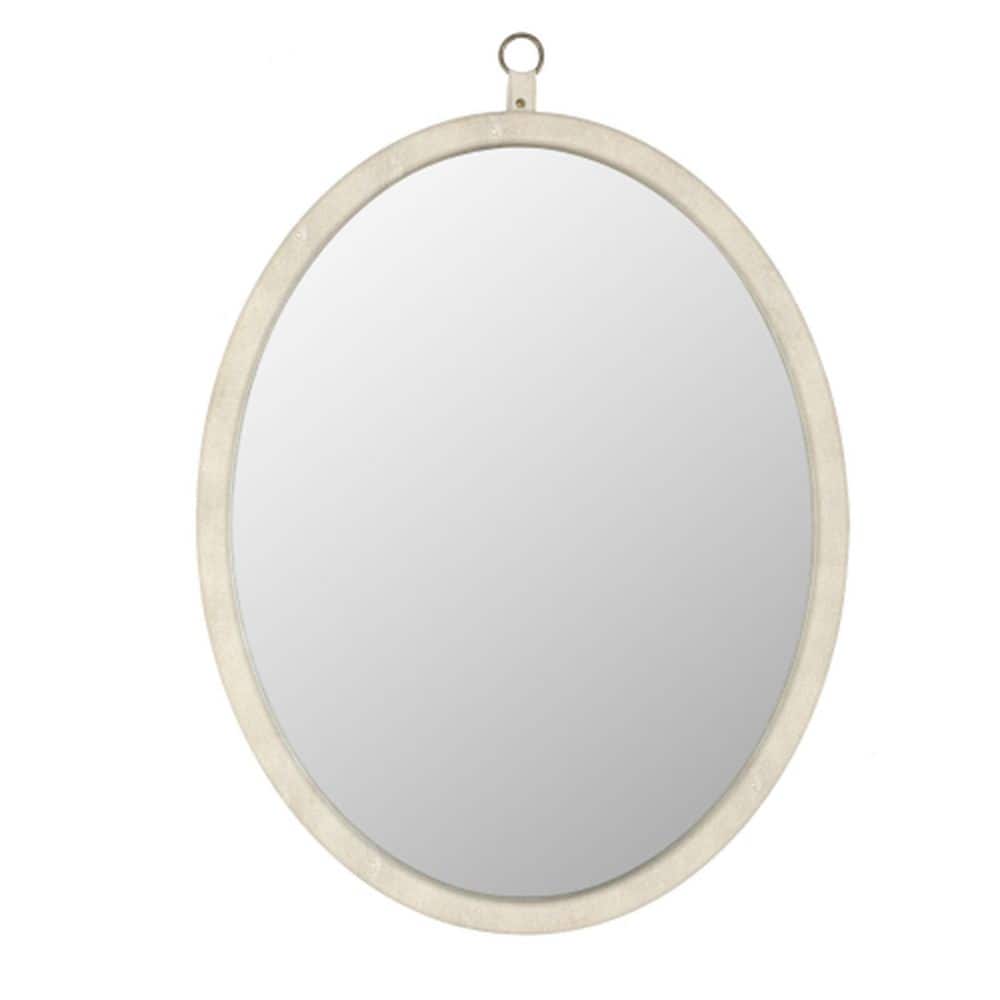 23.62 in. W x 29.92 in. H Small Oval MDF Framed Anti-Fog Wall Bathroom Vani