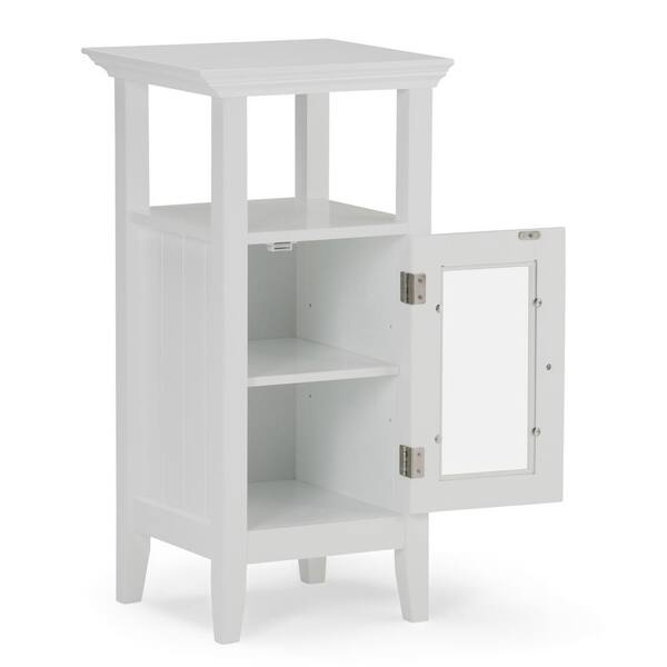 Acadian 15 in. W x 14 in. D x 30 in. H Floor Storage Bath Cabinet in White Acadian 15 in. W x 14 in. D x 30 in. H Floor Storage Bath Cabinet in White