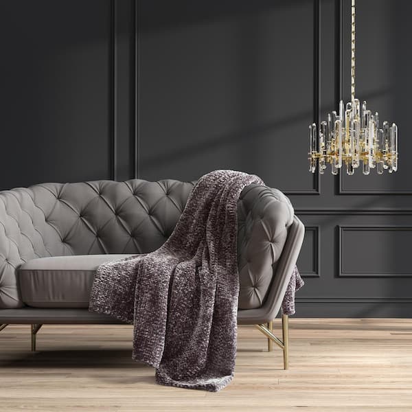 Unbranded Barcelona Dark Lavender Polyester Throw