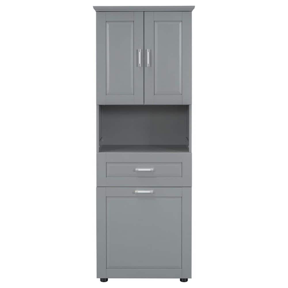 25 in. W x 16 in. D x 70 in. H Gray Linen Cabinet price history on PriceWatchPro