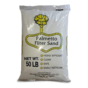 Filter Sand for Residential and Commercial Pool Sand Filters, 50 lbs.