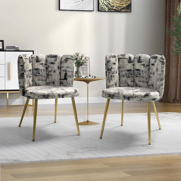 Shell back deals chair grey