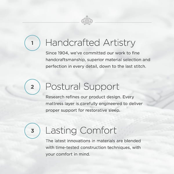 Insignia Cool Duet Queen Plush 15 in. Scroll Quilt Top Hybrid Mattress