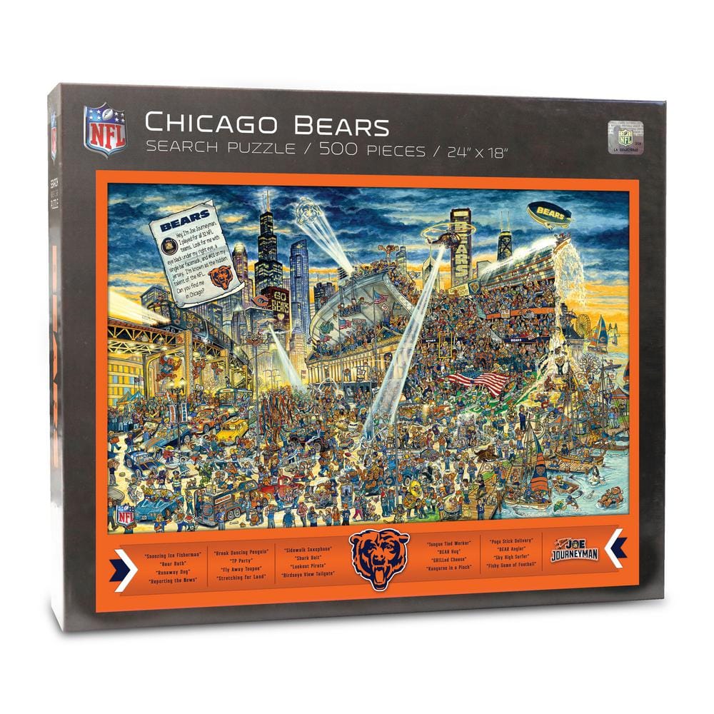 YouTheFan NFL Chicago Bears Wooden Retro Series Puzzle - Yahoo Shopping