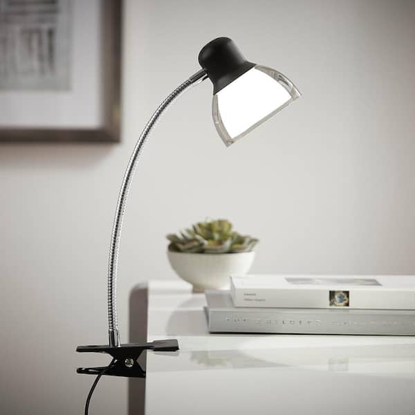 Black Integrated Led Clip Lamp Af40167, Clip On Lamps