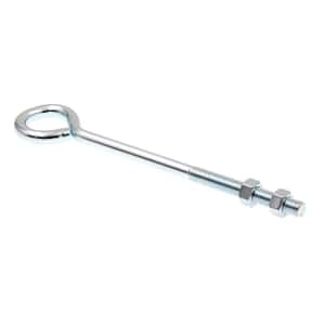10 pcs 3/8"-16 ZN YCR Zinc Plated Steel 1/2" Eye Bolt Anchors 9-1/8" Overall 