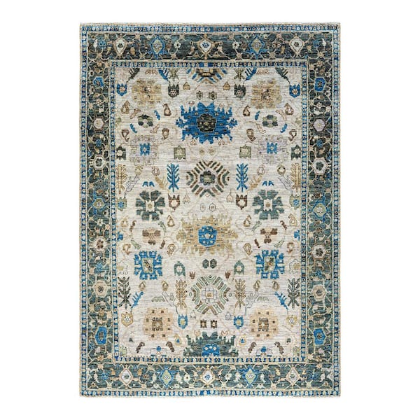 Chloe & Olivia Home Serapi Beige 6 ft. x 9 ft. Tribal Wool Indoor Area Rug