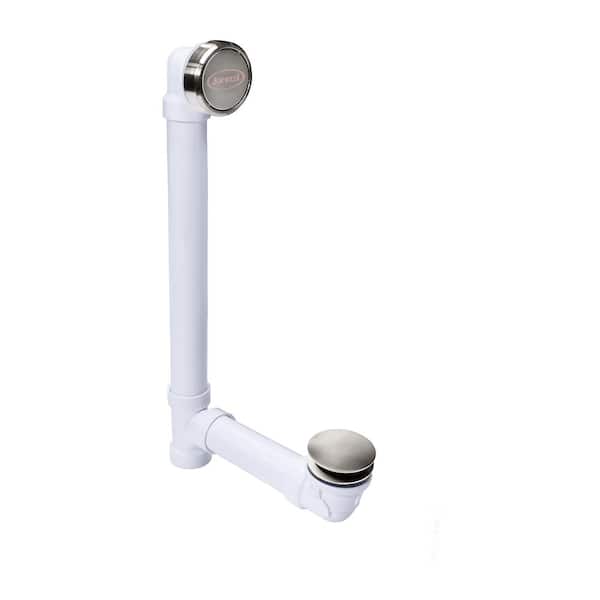 JACUZZI Universal Deep Soak Drain, Brushed Nickel