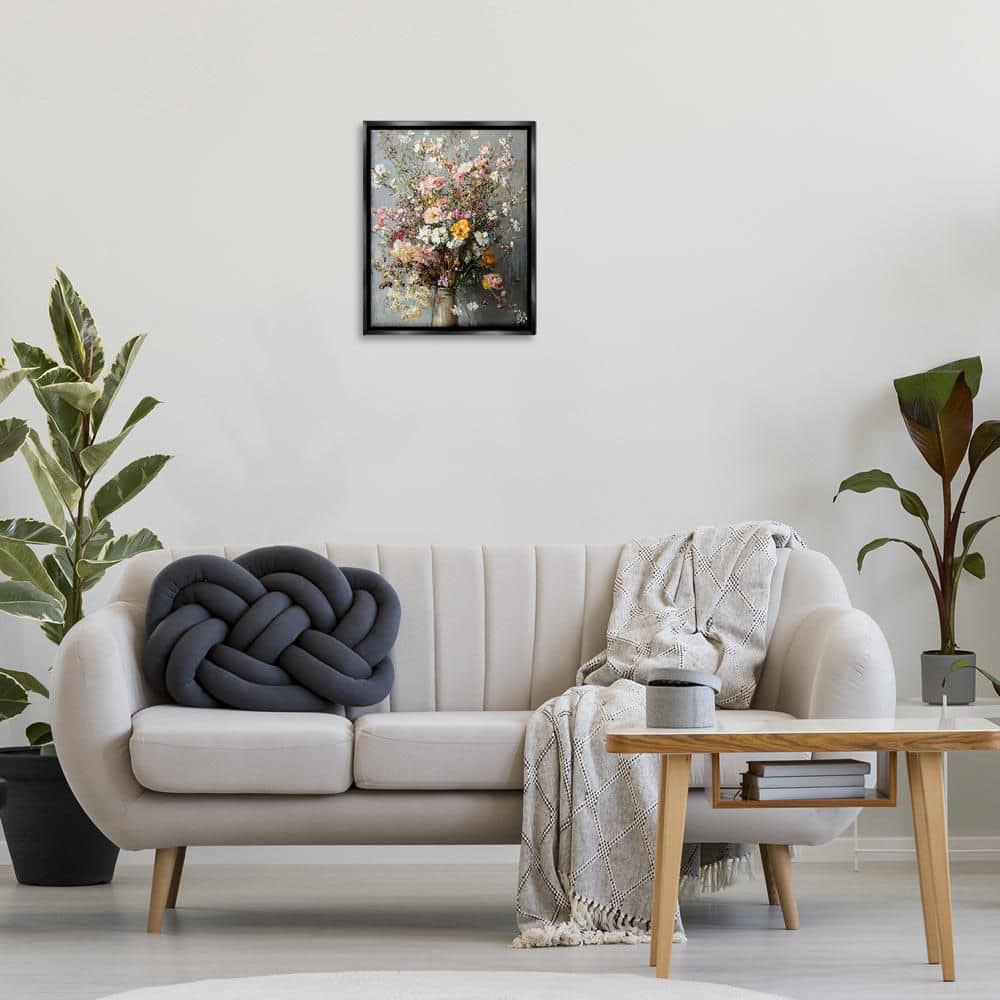 Overflowing Spring Flowers by Franklyn Gregory Black Floater Frame Nature Graphic Art Print 21 in. x 17 in. price history on PriceWatchPro