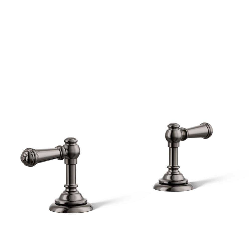 KOHLER Artifacts Lever Bathroom Sink Faucet Handles in Vibrant Titanium ...