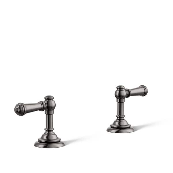 KOHLER Artifacts Lever Bathroom Sink Faucet Handles in Vibrant Titanium