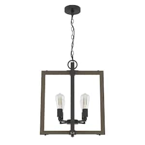 Woodburn 4-Light Noble Bronze Lantern Pendant Light