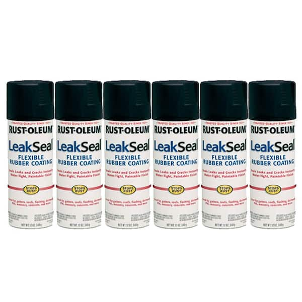 Rust-Oleum Stops Rust 12 oz. Leakseal Black Spray