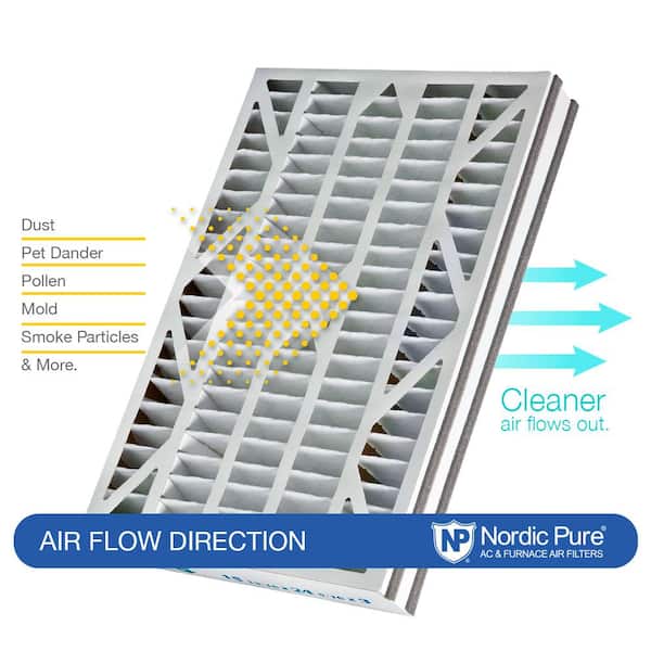 Nordic Pure 16 in. x 25 in. x 3 in. Air Bear Cub Replacement MERV 10 Air Filter 3 Pack 16x25x3ABM10 3 The Home Depot