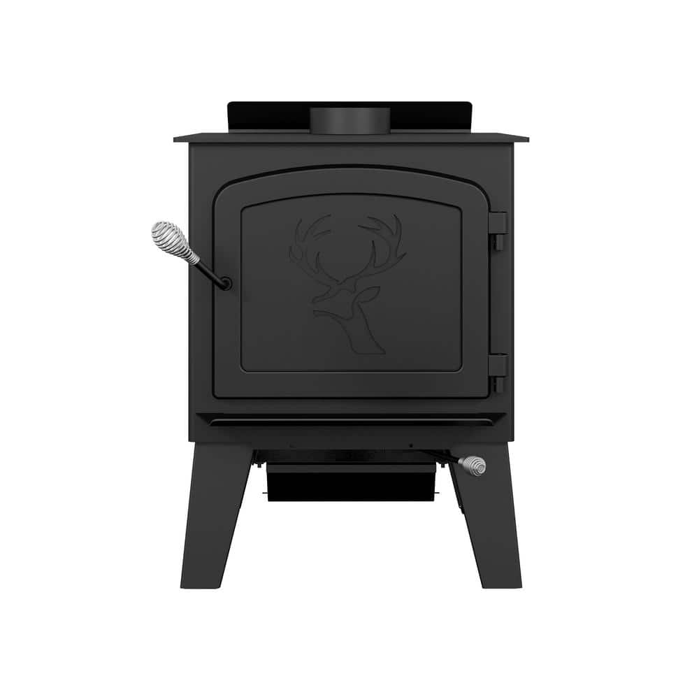 Drolet Black Stag II 2,300 Sq. Ft. Wood Stove On Legs EPA Certified ...