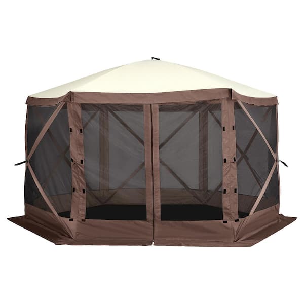 ToolCat 12.5 ft. x 12.5 ft. Pop-Up Camping Screen Tent with Mesh