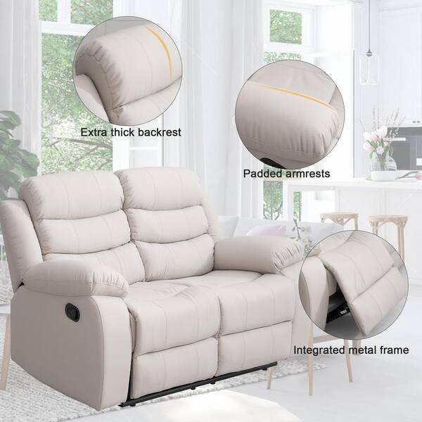 HANS Push Down Fabric Reclining Lounge Chair (Beige)-iFurniture-The largest  furniture store in Edmonton. Carry Bedroom Furniture, living room  furniture,Sofa, Couch, Lounge suite, Dining Table and Chairs and Patio  furniture over 1000+ products.